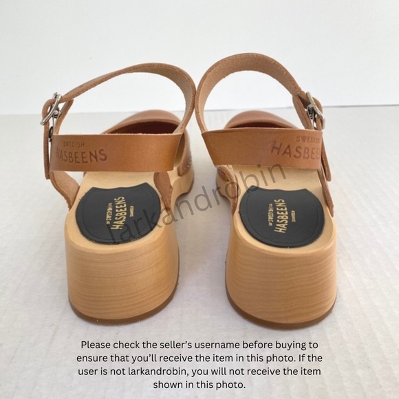 NEW Swedish Hasbeens New Covered Sandal Clog Nature 36 - Picture 10 of 14
